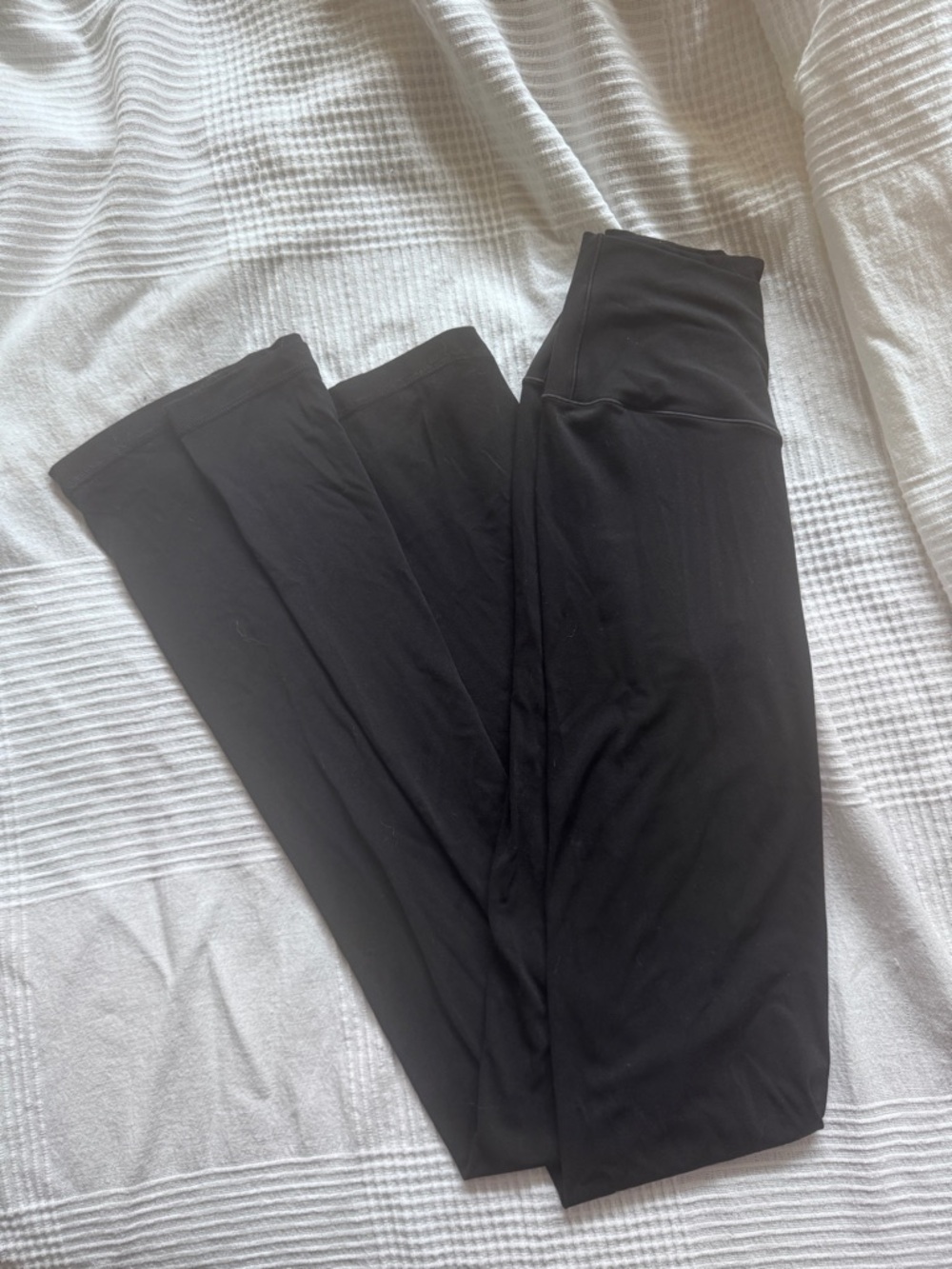 Aerie crossover black flare leggings